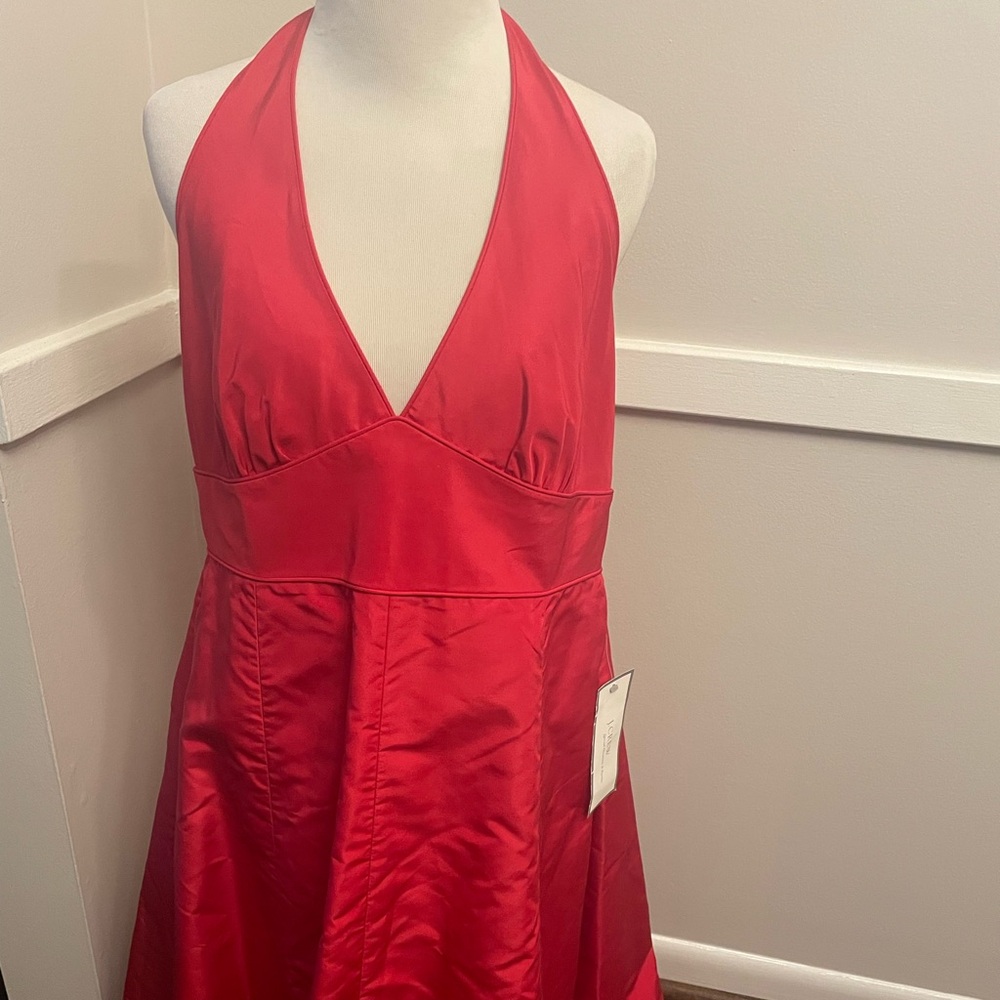 NWOT Jcrew red midi dress